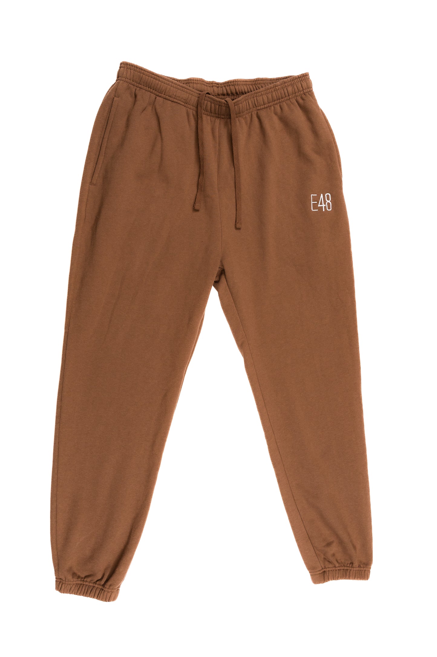 E48 jogger style sweatpants brownie
