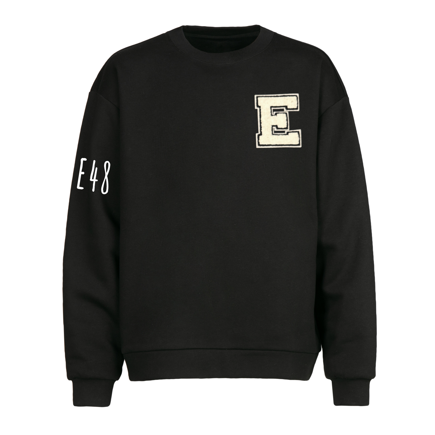 E48 Black College Sweatshirt