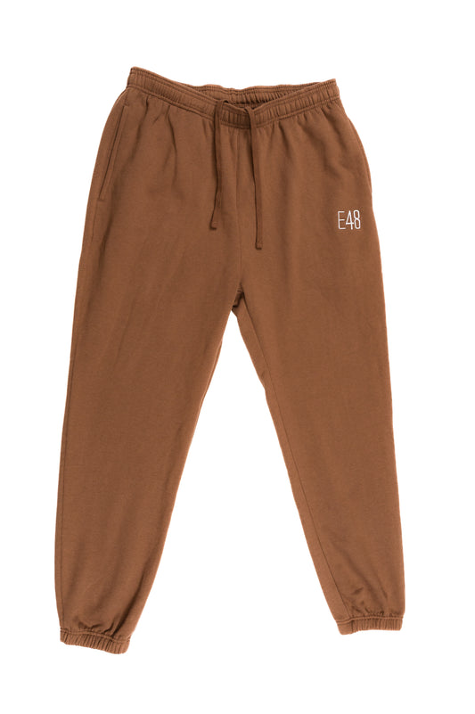 E48 jogger style sweatpants brownie