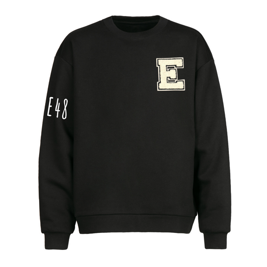 E48 Black College Sweatshirt
